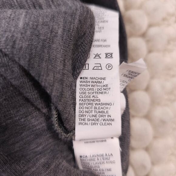 Icebreaker Men's Merino 175 Half Zip Long Sleeve Gray Sz Extra Large - Picture 8 of 9